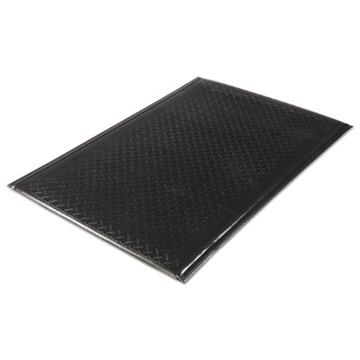 Soft Step Supreme Anti-Fatigue Floor Mat, Rectangular, Black