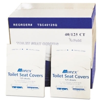 Quarter-Fold Toilet Seat Covers, 14.17 x 16.73, White, 5,000