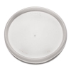 Plastic Lids for Foam Cups, Bowls and Containers, Flat, Vent