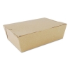 ChampPak Carryout Boxes, #3, 7.75 x 5.5 x 2.5, Brown, Paper,
