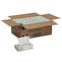 Envision White Facial Tissue, 2-Ply, White, 100 Sheets/Box,
