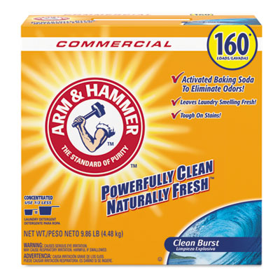 Powder Laundry Detergent, Clean Burst Scent, 9.86 lb Box, 3/