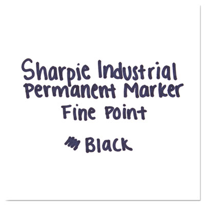 Industrial Permanent Marker Value-Pack, Fine Bullet Tip, Bla