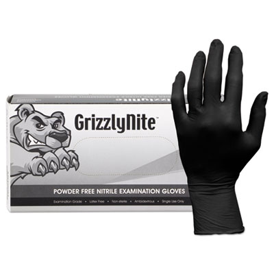 ProWorks GrizzlyNite Nitrile Gloves, Powder-Free, X-Large, 5