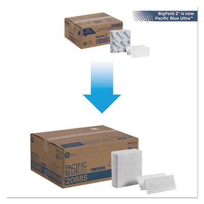 Pacific Blue Ultra Z-Fold Folded Paper Towels, 1-Ply, 8 x 11