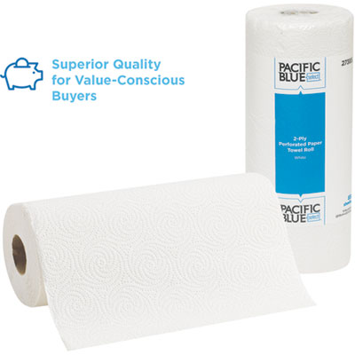 Pacific Blue Select Two-Ply Perforated Paper Kitchen Roll To