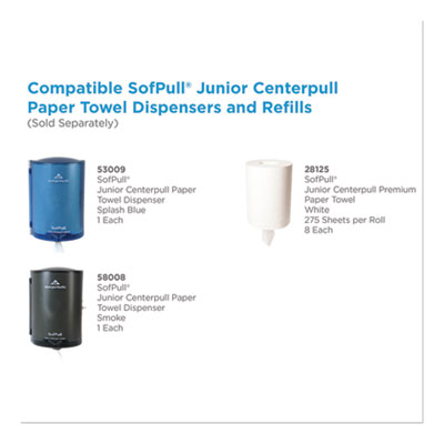 SofPull Premium Junior Capacity Towel, 1-Ply, 7.8 x 14.8, Wh