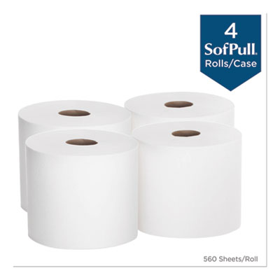 SofPull Perforated Paper Towel, 1-Ply, 7.8 x 15, White, 560/