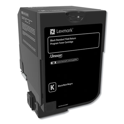 74c10k0 Return Program Unison Toner, 3,000 Page-Yield, Black