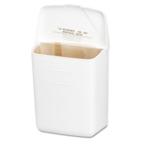 Wall Mount Sanitary Napkin Receptacle-PPC, 1 gal, PPC Plasti