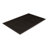 Ribbed Vinyl Anti-Fatigue Mat, Rectangular, Black Ribbed Sur