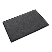 Rely-On Olefin Indoor Wiper Mat, Rectangular, Charcoal Gray
