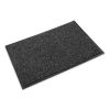 Cross-Over Wiper/Scraper Mat, Rectangular, Gray Carpeted Sur