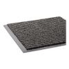 Needle-Rib Wiper/Scraper Mat, Rectangular, Gray Ribbed Surfa