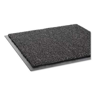 Rely-On Olefin Indoor Wiper Mat, Rectangular, Charcoal Gray