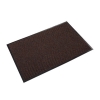 Needle-Rib Wiper/Scraper Mat, Rectangular, Brown Ribbed Surf