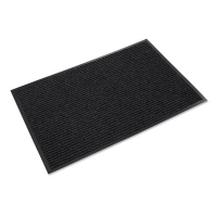 Needle-Rib Wiper/Scraper Mat, Rectangular, Charcoal Gray Rib