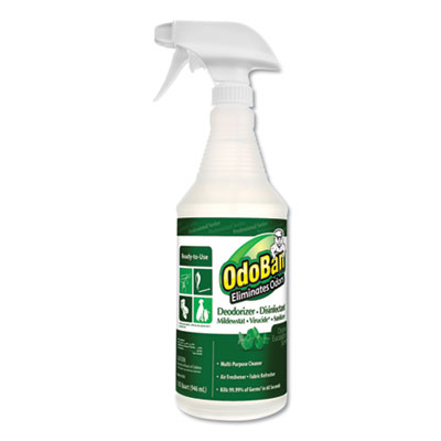 RTU Odor Eliminator and Disinfectant, Eucalyptus, 32 oz Spra