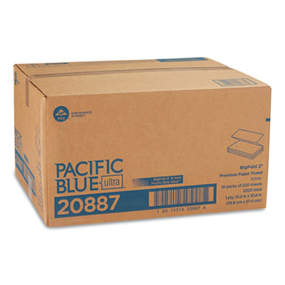 Pacific Blue Ultra Folded Paper Towels, 1-Ply, 10.2 x 10.8,
