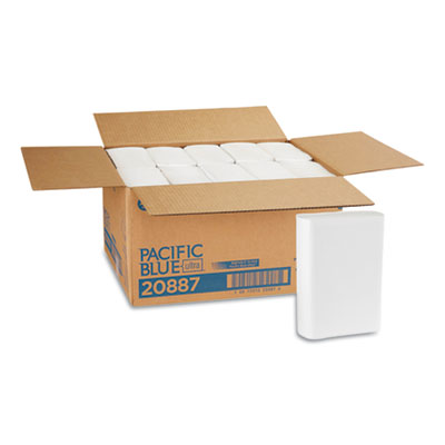 Pacific Blue Ultra Folded Paper Towels, 1-Ply, 10.2 x 10.8,