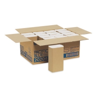 Pacific Blue Basic Folded Paper Towel, 1-Ply, 9.2 x 9.4, Whi