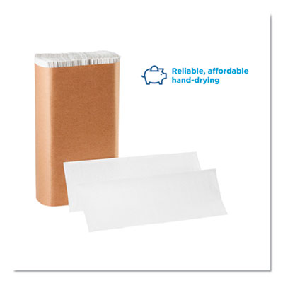 Pacific Blue Basic M-Fold Paper Towels, 1-Ply, 9.2 x 9.4, Wh