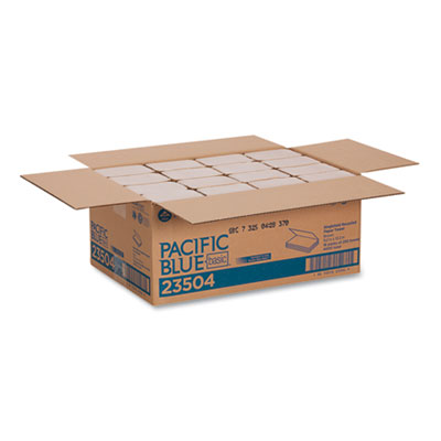 Pacific Blue Basic S-Fold Paper Towels, 1-Ply, 10.25 x 9.25,