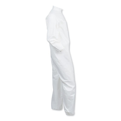 A40 Elastic-Cuff And Ankles Coveralls, 3x-Large, White, 25/c