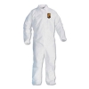 A40 Elastic-Cuff and Ankles Coveralls, White, Large, 25/Cart