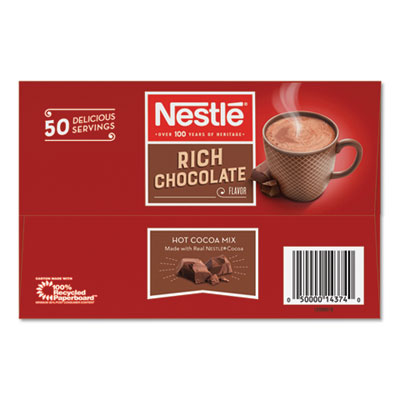 Hot Cocoa Mix, Rich Chocolate, 0.71 Oz Packets, 50/box, 6 Bo