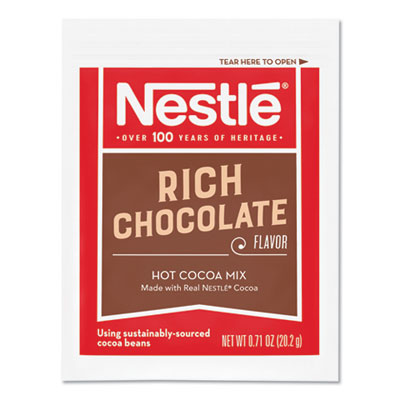 Hot Cocoa Mix, Rich Chocolate, 0.71 Oz Packets, 50/box, 6 Bo