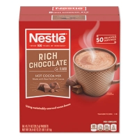 Hot Cocoa Mix, Rich Chocolate, 0.71 Oz Packets, 50/box, 6 Bo
