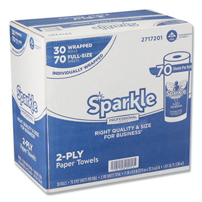 Sparkle ps Premium Perforated Paper Kitchen Towel Roll, 2-Pl