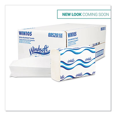 Multifold Paper Towels, 1-Ply, 9.25 x 9.5, White, 250/Pack,