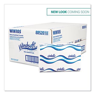 Multifold Paper Towels, 1-Ply, 9.25 x 9.5, White, 250/Pack,