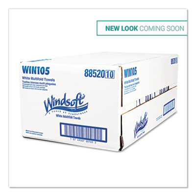 Multifold Paper Towels, 1-Ply, 9.25 x 9.5, White, 250/Pack,