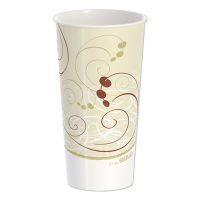 Double Sided Poly Paper Cold Cups, 21 oz, Symphony Design, 5