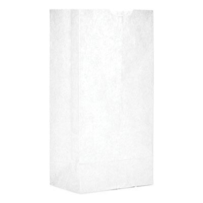 Grocery Paper Bags, 4# Size, 30# Basis Weight, 5" x 3.13" x