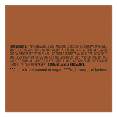 Sugar Free Chocolate Cream Powdered Creamer, 10.2 oz Caniste
