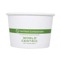 Paper Bowls, 32 oz, 4.4" Diameter x 5.8" h, White, 500/Carto
