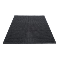 EcoGuard Indoor/Outdoor Wiper Mat, Rectangular, Charcoal Gra