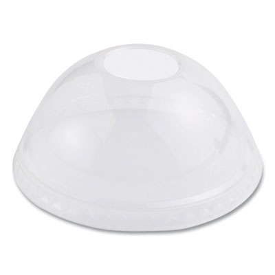 PLA Clear Cold Cup Lids, Dome Lid, Fits 9 oz to 24 oz Cold C