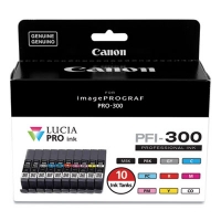 4192c007 (pfi-300) Ink, Matte Black/photo Black/gray/cyan/ph