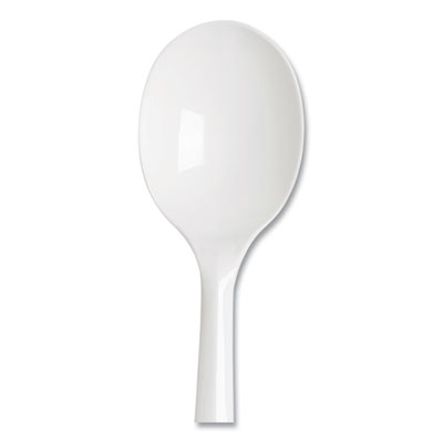 Plastic Cutlery, Mediumweight Soup Spoon, White, 1,000/Carto