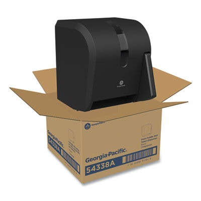 Hygienic Push-Paddle Roll Towel Dispenser, 13 X 10 X 14.4, B
