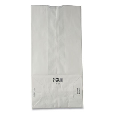 Grocery Paper Bags, 6# Size, 35# Basis Weight, 5.88" x 3.63"