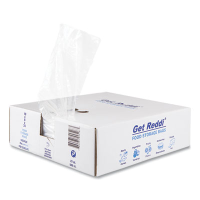 Food Bags, 5.5 gal, 10 x 8 x 24, Clear, 500/Carton