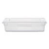Food/Tote Boxes, 8.5 gal, 26 x 18 x 6, Clear, Plastic