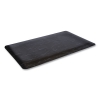 Cushion-Step Marbleized Rubber Mat, Rectangular, Black Smoot