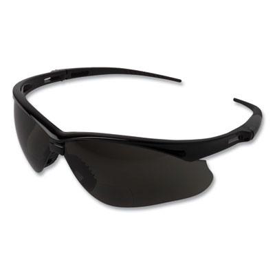 Nemesis Readers Safety Glasses, 2.5+ Diopter, Black Half Fra